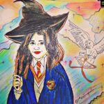 Ritika Singh Instagram - Repost from @manimeghalainandhini • Thank you SO MUCH for making me live my life as a Hogwarts student through this amazing piece of art @manimeghalainandhini 🎨 I LOVE THIS SOOO MUCHHH 😭😭❤️ The colours are beautiful! And this makes me so happy 🌻 Thank you for making my day :’) I can’t stop smiling ❤️ #artoftheday #harrypotterworld #lifegoals #hogwartsalumni