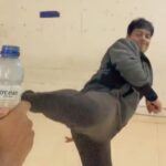 Ritika Singh Instagram – My Papa is the coolest!
That’s a perfect round kick 😍🔥
#bottlecapchallenge #superdad