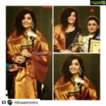 Ritika Singh Instagram - Thank you TSR TV9 for Best Actress Critics Award for #Guru 💖 Vizag