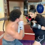 Ritika Singh Instagram - Can never catch you @neeraj_goyat 🙄 #boxing #boxingtraining #boxingdrills #fitwithrit