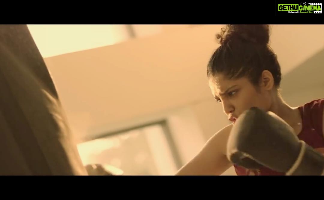 Ritika Singh Instagram - #Throwback to #Saalakhadoos and #Irudhisuttru days. Can't believe that I'm going to be playing this character again for my fourth film. Going to start doing my Telugu lines from tomorrow because I don't know the language at all. So I have to start now and also the switch from the character that I'm playing in #Shivalinga to #Mathi is going to be the most difficult thing that I've done in my life so far! I'll have to keep switching between the two characters because I'm shooting for both the films simultaneously. Tough days ahead! But I really hope that I can make you all proud. Thank you my friends for your undying support! I love you all soo much ❤️