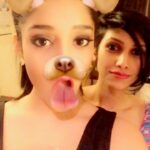 Ritika Singh Instagram - And we finally got to try the annoying dog filter together 😋 Pre #Filmfare after party scenes #snapchat #bowwow