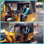 Ritika Singh Instagram - Rickshaw ride in namma Chennai 🙏🏼🤗 #aandavankattalai