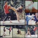 Ritika Singh Instagram - We started young :') @rohan__singh you were so good :o Aur meko dekh! Worst Mavashi ever xD #throwback #karate #mawashi