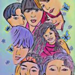 Ritika Singh Instagram - Repost from @manimeghalainandhini • @manimeghalainandhini making another one of my dreams come true through her beautiful artwork 💜💜💜 Thank you so much for this :’) You are an Angel always making my heart so happy 🥰 #fulltimearmywife #bts #btsarmy #btsart #artoftheday #borahae