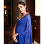 Ritu Varma Instagram - 💙 Saree @kreshabajajofficial Earrings @archithanarayanamofficial Stylist @neeraja.kona Asst Stylist @manogna_gollapudi MUA @abhiramisivakumar Hair @durgarao_kvv Photography @the_pixel_farmer