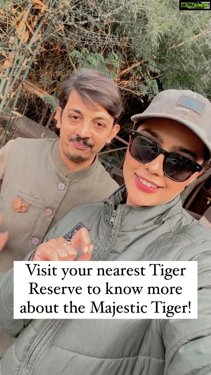 Ruhi Singh Instagram - Guys if you love wildlife and nature I recommend visiting a Tiger Reserve! I met Akshay, a naturalist at the #tadobaandharitigerreserve @the_bamboo_forest and spoke to him in detail about #thebigcat the majestic #Tiger Here we bust some myths about this beautiful animal. Let’s help save our #forests and #wildlife #savethetigers @petaindia @natgeoindia @discoverychannelin @discovery Follow me on @officialjoshapp