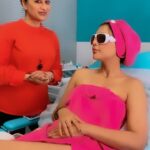 Ruhi Singh Instagram – But first, a reel 😂🤣 Back to my favourite @cutis.in @drapratimgoel we always have such a good time together during my treatments 💕😃