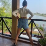 Ruhi Singh Instagram - One with nature 🍃 Ps- don’t miss the last photo 😂 The Bamboo Forest Safari Lodge, Tadoba