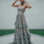 Ruhi Singh Instagram - You mustn’t be afraid to sparkle a little brighter, darling. For @filmfare OTT awards Special thanks and lots of love to my dearest @rockystarofficial for this beautiful gown and choker Hair and makeup @juveria_k Photos @hrishi_gharat Also thank you @sayali_angachekar @dureshamemon ✨ #FilmfareOTT #myglammfilmfareottawards #bestactress #ootd