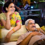 Rukmini Vijayakumar Instagram - This is one of my most favourite pictures of my mom and dad. They were laughing at me… 😊 I’ve been thinking a lot about this idea of “sustainable living” that seems to be in everyone’s vocabulary. People are thinking about clothes, and food and reusable plastic etc , but I think it’s much more than that. It’s a mindset. A mindset that my parents had. They lead simple lives. My father had a single closet of clothing when he passed on. Neatly folded, with hardly any belongings. As children, we were taught to take only one tissue from a box, if we absolutely needed it. We had bucket baths often and used the shower sparingly. We used thin cotton towels for a bath, so it wouldn’t waste water when being washed. My dad would repeatedly turn off the tap when I was brushing my teeth. Both my parents have clothes that are more than ten years old. They were never swayed by fashion, and never bought new clothes unless something was completely worn out. They reused old clothes as mopping cloths. My mother will never throw away a glass bottle/ a plastic bag/ a paper bag. Everything is valued and respected and reused. She always cooks with vegetables that are currently in season, so that there is no waste in cold storage etc. This is a lifestyle. It is not something that they did to save money. They just did it because they felt it was right. If I look at my life, I’m sure I emulate some of these values, but a lot of us in my generation don’t consider these things. Most of it has become essential to our lifestyle, a part of the luxuries that we must have. I have a lot of clothes! I always take a shower. I definitely feel guilt when taking that extra tissue, but I take it anyway. Just my thoughts for the morning after meeting my mother. A reminder to myself … to remember that sustainable living is about caring and respecting everything and everyone. I’ll try to be better #sustainableliving #lifestyle #respect #love #environment #family #simplicity