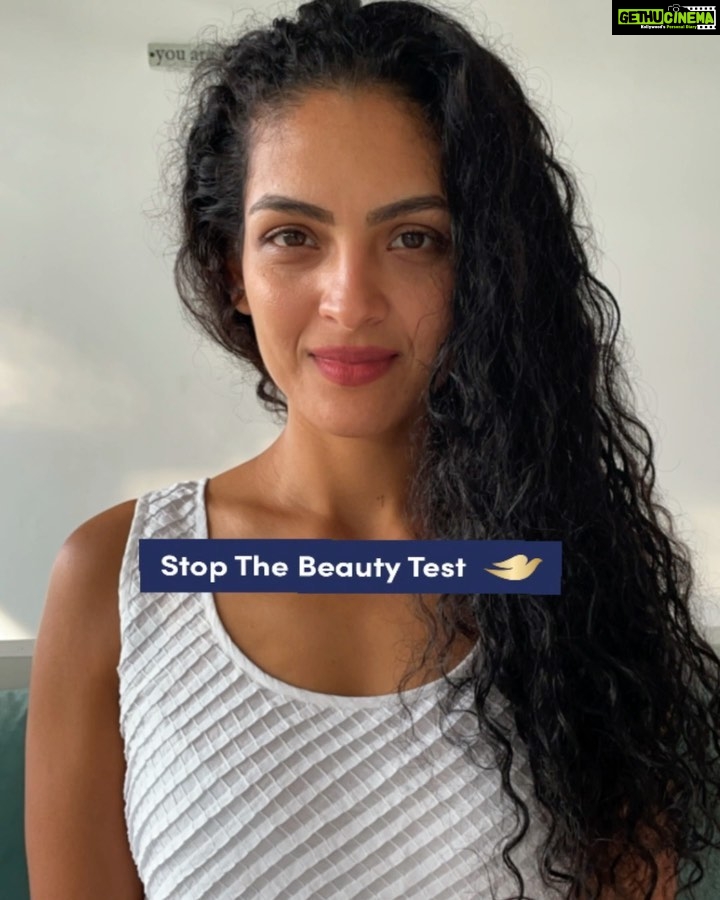 Rukmini Vijayakumar Instagram - #Ad. The idea of beauty over the years has become something that has led to a lot of insecurities because of unreasonable parameters propagated by media. It has become common to judge others based on height, weight, skin colour, choice of clothing amongst many other criteria. I was always taught never to comment on the way someone looks when I was young. Choice of clothes and physical attributes are of no consequence in reality. Beauty lies in ones thoughts, intentions and attitude. Join me and #DoveIndia to #StopTheBeautyTest. Use the AR filter and share your story with others in society who needs to hear! #judge #beautyparameters