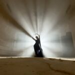 Rukmini Vijayakumar Instagram - Playing around with light while shooting with @vivianambrose Can’t wait to share the final film 😊 #dancer #light #film #goddess #devi #indianculture #indiandance #bharatanatyam
