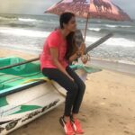 Sai Dhanshika Instagram - There’s nothing prettier than a rainy day at the beach with it’s cold wind and drizzling drops☔️ #umberllawasntneeded