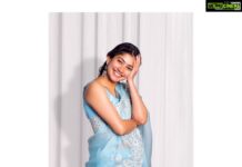 Sai Pallavi Instagram - For #LoveStory’s promotions♥️ Saree @mrunalinirao Earrings @amrapalijewels Stylist @neeraja.Kona Asst Stylist @manogna_gollapudi @mohana_desiraju Photographer @pratimareddy P.S. The pictures have been retouched !!!!