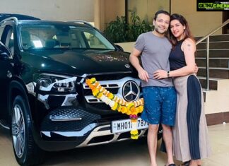Sameksha Instagram - Your love is the biggest gift of my life my love @itsshaeloswal …. Still thankyou so much for this advance birthday gift. You always give me everything chhappar faad ke. Love you always baby ❤️ #mercedesbenz #gls450 #birthdaygift Worli Seaface