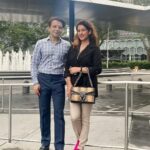 Sameksha Instagram - A regular day at work , with the boss and my partner in everything @itsshaeloswal ❤️ #alataoverseas #gatewayeast #lifepartner #businesspartner #teamwork #sexyboss Beach Road, Singapore City