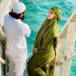 Sana Khan Instagram - Ya Allah Mere Shohar Meri Duniya Hai Aur Mujhe Meri Duniya Me Hamesha Abaad Rakhna. ♥️Ameen♥️ . . . . . . @finolhu_maldives @aabee_holidays #finolhu #maldives #sanakhan #anassaiyad #sanaanas #vibrantplayground #barefootchic #ocean #water #blue #windy #beauty Finolhu Baa Atoll