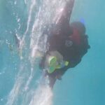 Sana Khan Instagram - To be honest I was scared but @anas_saiyad20 encouraged me that I can do it n he is with me 😁 Trust me I loved it n how 🥳 My first ever snorkeling 🤿 . . . . #maldives #finolhu #snorkeling #water #ocean #blue #watersports #sanakhan #anassaiyad #sanaanas