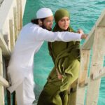 Sana Khan Instagram - Ya Allah Mere Shohar Meri Duniya Hai Aur Mujhe Meri Duniya Me Hamesha Abaad Rakhna. ♥️Ameen♥️ . . . . . . @finolhu_maldives @aabee_holidays #finolhu #maldives #sanakhan #anassaiyad #sanaanas #vibrantplayground #barefootchic #ocean #water #blue #windy #beauty Finolhu Baa Atoll