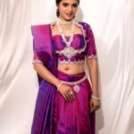 Sanchita Shetty Instagram – Keep Smiling, purple love 💜🕉

Photography : @rahuldev1177 📸📸

Designed & styled by : @slayofficialstudio 
@simarvinodh 

Hair makeup by : @makeupandhairbyrehana & @makeoverbyimti 

#sanchita #sanchitashetty 
#spreadlovepositivity ❤️