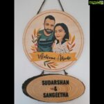 Sangeetha Bhat Instagram - @chitrachaya_official 💕💕😍 Heartfelt thanks to you and the team for such an amazing customized nameplate on wood & the beautiful photo artwork, we loved every bit of it from placing order to receiving it at the doorstep, it was a smooth process... This made the entry to our house look more beautiful & artistic... @sudarshan_rangaprasad I would definitely recommend @chitrachaya_official to my social media family and my friends. If you like to buy customized artwork and gifts on wood check out their page. #sangeethabhatsudarshan #sangeethabhat #sudarshanrangaprasad #chitrachayaofficial #nameplate Bangalore, India