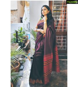 Sangeetha Bhat Instagram - Maha Shivarathriya Shubhashayagalu🙏🏻🙏🏻🙏🏻🙏🏻🥰🥰
 #sangeethabhat #sangeethabhatsudarshan #actress #actresslife #actressforever #actingislife #festival #shivaratri #2021 #sareelove #saree