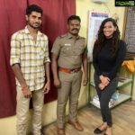 Sanjana Singh Instagram – I am so happy and glad to meet a honest police inspector like you Purushottam sir, after knowing the accident it is new birth to u sir. it’s a miracle sir. after an healthy conversation with you me and my brother got inspired by you a lot sir, me and my brother very happy to meet you sir @_venkateshm