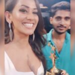 Sanjana Singh Instagram – Behind every success, there is a lot of hard work & concentration. All this could be possible because of people around me with positive vibes specially my brother who has always been a strong pillar. Who always believed in me and had faith in me for my decision. This award belongs to all my friends, fans & family. @_venkateshm