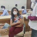 Sanjana Singh Instagram – I took my first dose #covidshield #covid_19 #staystrong #staysafe , I request everyone please go and take your vaccination, take care of yourself, take care of your family. Thanks to South Indian film chamber