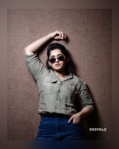 Sanusha Instagram - It is no bad thing to celebrate a simple life. 
#lovewhatudo #photoshoot #work #profession #happy #peace #jangajagajagaaa !! 
Photography:  @shihan.mohmd
  @despalofilms
Costume & Styling: @afreenkallen
Photography assist : @vshnulal_
Costume assist : @hema_pillai_
Retouch: @koyas_frame
Makeup: @blooms_makeover_ @groommakeup_bloomsmakeover
Social media manager : @kuttymongia
Studio: @poojaeffectsstudio