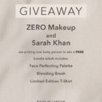 Sarah Khan Instagram - GIVEAWAY ✨ We are giving away one lucky person a free bundle which includes our best selling Face Perfecting Palette, a Blending Brush & a limited edition T-Shirt 🤍 How to enter: • Follow @zeromakeupofficial & @sarahkhanofficial on Instagram (we will be checking 😉) • Comment on this post tagging 2 friends ➕ Each additional comment is a bonus entry ➕ Share this post on your story & save for a bonus entry #ZEROMakeup #ZERO #IAMZERO #IAMZEROMakeup #NABILA #AllInOne #FacePerfection #FacePerfectingPalette #BlendingBrush #Giveaway #SarahKhan