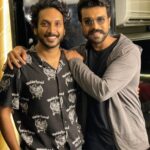 Sathish Krishnan Instagram - Thank you @alwaysramcharan anna for giving me unforgettable moments You were fierce and spell binding as fire 🔥. Goodluck anna #RRR