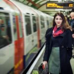 Saumya Tandon Instagram - I get most profound ideas when I travel in the tubes in London. There is calmness in the hustle bustle, loneliness in crowds and profound in the mundane . Picture by @vineet_johri #londonunderground #londonlife #londontubestation