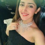 Sayyeshaa Saigal Instagram – Loving every moment! #feelingblessed #lilblackdress #diamondnecklace #jewellry  #lovetodressup #partytime #throwback #hubzysbdaybash #friends