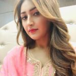 Sayyeshaa Saigal Instagram – At #yuvarathnaa shoot in #Mysore ❤️ @shhaheen 👗 
@vipulbhagatmakeupandhair 💄

#vanityvandiaries#selfie#shooting#kannada#beautiful#mysore#ootd#instapicture#instadaily#pink#girly#hair#makeup#puneethrajkumar#santhoshanandram#workworkwork#travel Mysore, Karnataka