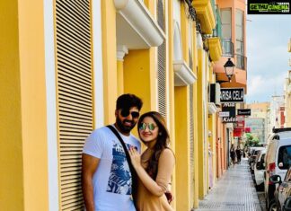 Sayyeshaa Saigal Instagram - Summer holidays with my love! 😍🏖 #ibiza#spain#summer#holiday#husbandandwife#makingmemories#love#fun#forevermine#instapicture#chilling Ibiza