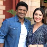 Sayyeshaa Saigal Instagram - #Irreplaceable … that’s @puneethrajkumar.official … my friend , my family, a gem. I have no words to describe the grief I am feeling. It’s an irreparable loss. My deepest condolences to his wife Ashwini akka and his daughters for whom life will never be the same. My heart goes out to his family, millions of his fans and friends! #RIP sir! It was my honour to share screen space with you.