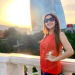 Sayyeshaa Saigal Instagram – Holiday time! ❤️😍💃 #Baku#Azerbaijan#holiday#love#instapicture#roses#beautiful#outandabout#instadaily#funtimes#makingmemories Flame Towers