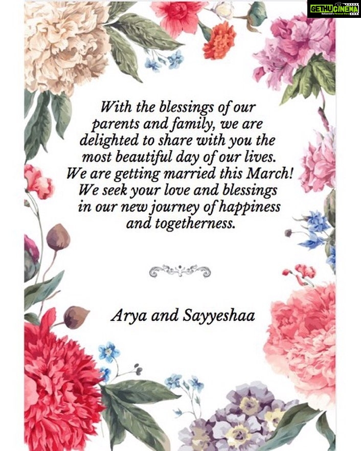 Sayyeshaa Saigal Instagram - Happy Valentines Day! ❤️ #blessed 🙏 @aryaoffl