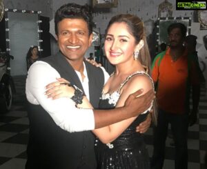 Sayyeshaa Saigal Instagram - #Irreplaceable … that’s @puneethrajkumar.official … my friend , my family, a gem. I have no words to describe the grief I am feeling. It’s an irreparable loss. My deepest condolences to his wife Ashwini akka and his daughters for whom life will never be the same. My heart goes out to his family, millions of his fans and friends! #RIP sir! It was my honour to share screen space with you.