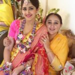 Sayyeshaa Saigal Instagram - No one can replace a mother! My mum has always and will continue to be my strongest pillar in life! She is the toughest shield protecting me! From my childhood, she has sat in every single dance class or training session with me even though her feet would get swollen just sitting in one place! Then came my movie career! From managing my work to making my costumes to accompanying me wherever I went...I would never ever be where I am without her! She travels with me to the toughest of locations, never complains and in fact tries to comfort me in every way! I remember her waking up at 4am in Austria to make soup for me everyday because it was so cold and I was shooting a song in a gown! The last picture is from my wedding preparation! My wedding was a one man effort. We did not have an event planner...it was all done by mum and she pulled off a super human effort. She’s sitting there at 2am packing my wedding cards all alone since I was busy shooting! Mum is irreplaceable in my life! Happy Mother’s Day! You deserve to be celebrated everyday! I love you! ❤️ @shhaheen #happymothersday#unconditionallove#mommyandme#instaphoto#memories#special#thankful#grateful#luckyme