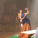 Sayyeshaa Saigal Instagram - This is an impromptu dance piece from a song shoot for #KadaiKuttySingham The choreographer Baba Bhaskar master told me to continue dancing on the music. This was my own little addition that was retained in the song! Often some of the things that are unplanned work out really well when you see the final product! I really enjoyed shooting this song...also because @karthi_offl is one of my favourite co-stars! This is a round trolley shot and there was water all around me. Also a confession...I really love the typical Indian movie songs. #song#shoot#dance#fromtheheart#makingvideo#bts#throwback#indiangirl#instadaily#sharingmemories