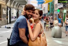 Sayyeshaa Saigal Instagram - Happy Anniversary my jaan! I love you now and forever! ❤️😘😘😘 @aryaoffl #anniversary#husbandandwife#forever#iloveyou#mine#instaphoto