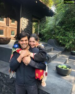 Sayyeshaa Saigal Instagram - I just want to spend the rest of my life laughing with you! ❤️ @aryaoffl 

#coorg#travel#love#peace#laugh#husbandandwife#cozyweather#instaphoto