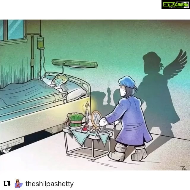 Shamita Shetty Instagram - Thankyou to all our healthcare officials for all your hard work n sacrifice ❤️#Repost @theshilpashetty with @get_repost ・・・ On #WorldHealthDay today, I want to extend heartfelt gratitude to all the healthcare workers who have been relentlessly working in these tough times, putting their own lives at stake for the sake of humanity. The bravery, resolve, and resilience that they have demonstrated amid this pandemic is truly commendable. Came across these wonderful illustrations recently that speak of their selflessness so beautifully, and fell in love with them. Once again, thank you so much for your service 🙏🏻❤️🧿 Precaution is better than cure, #InstaFam... stay home stay safe, because HEALTH IS WEALTH 🙏🧿 . . . . #WorldHealthDay2020 #20DaysOfGratefulness #Day12 #healthcare #doctors #nurses #gratitude