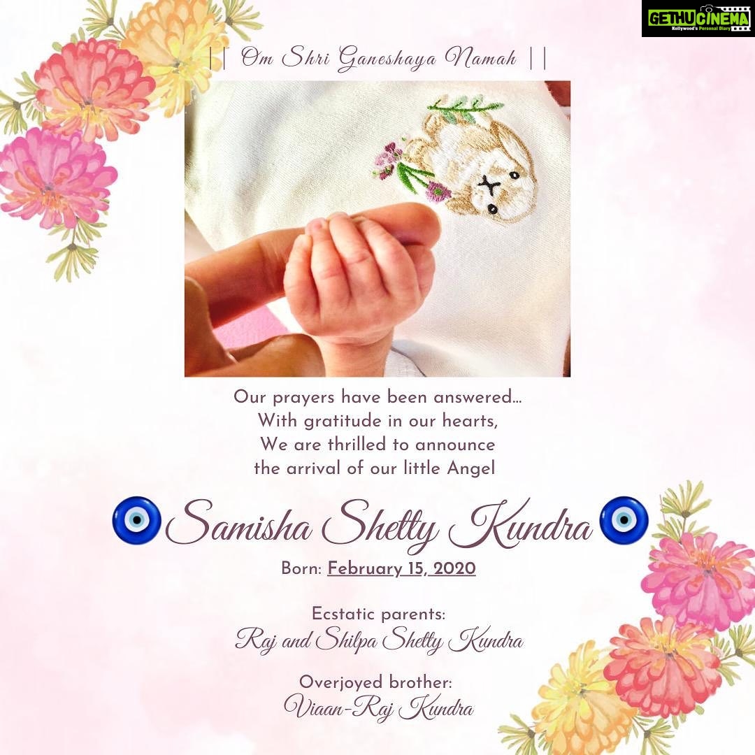 Shamita Shetty Instagram - Welcome our beautiful lil princess Samisha Shetty Kundra👸🏻 .. my fellow Aquarian !!😍❤️🤗🤗❤️ About time !!! We ve waited for you for soooo long..Happy to the power of infinity!! Maasiii looooves you ❤️🎀 please send her all the love n blessings my instafamily❤️🤗 #babylove #cutenessoverload #love #instagood #instadaily #instalove