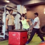 Shamita Shetty Instagram – Pure torture in the gym today.. n my trainer @thevinodchanna enjoying every minute of it!!! Bring it on I say🤪💪🤛 #vcfitness #fitnessmotivation #gymmotivation #gymlife #functionaltraining #gymgirl #nogainwithoutpain #burnemcalories #love