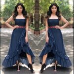 Shamita Shetty Instagram – Event ready 🎀 outfit : @lmanedesigns , shoes @aldo_shoes stylist : @anusoru ❤️ #eventdiaries #instapic #instafashion #denim #ootd #styled