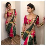 Shamita Shetty Instagram – All set for my Lavni performance ❤️styling : @anusoru  hair @ashisbogi  managed by : @bethetribe @payalrai1303 #ganpatishow @zeetv #showtime #performance  #dancedance #lavnidance #indianwear #instapic #instalook #instaglam #bling